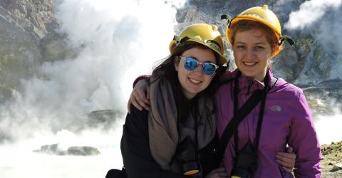 AFSerin Franka mit einer Freundin in Neuseeland