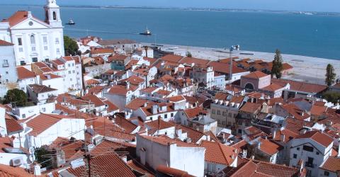 Ort am Meer in Portugal
