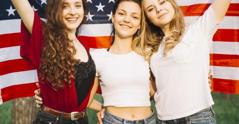 3 Mädchen in der USA