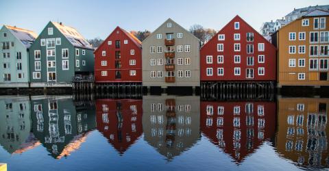 H&auml;user in Trondheim 