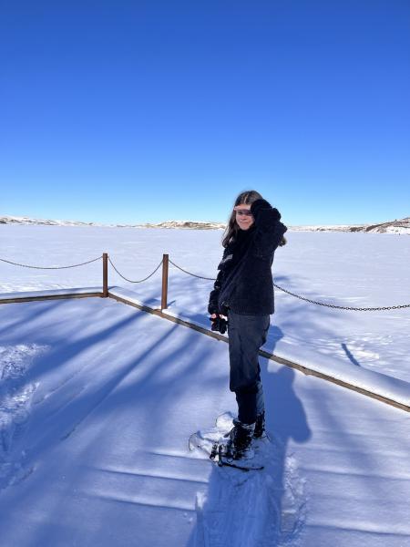 snowshoeing