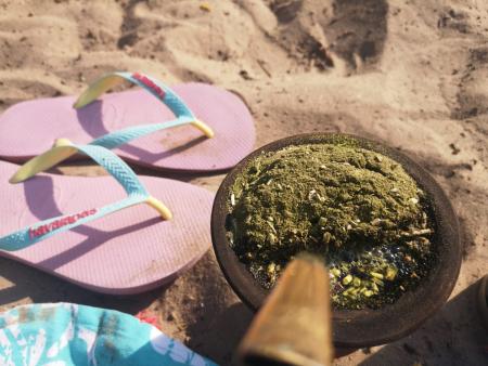 Schüleraustausch in Südamerika: Mate am Strand Schüleraustausch in Südamerika: Mate am Strand
