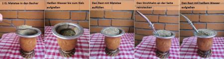 Schüleraustausch in Südamerika: Zubereitung von Mate-Tee