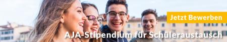 AJA-Stipendium für Schüleraustausch Banner