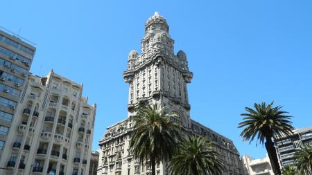 Palacio Salvo in der Hauptstadt Montevideo, Uruguay