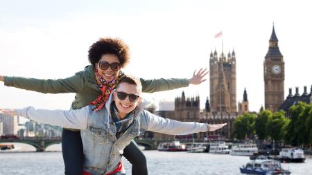 Freunde vor dem Big Ben