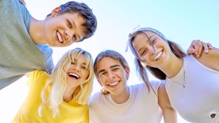 Gruppe Teenager 