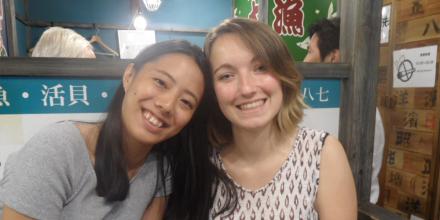 Austauschschülerin Kana aus Japan und Hellen