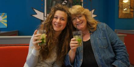 Elisabeth mit Gastmutter